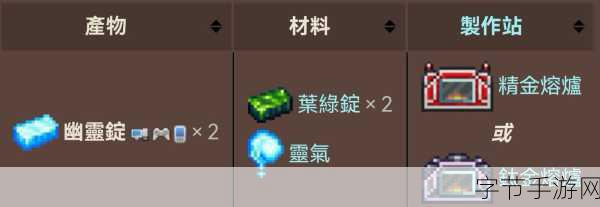探索手游世界,精金锭的神秘制作之道🎮
