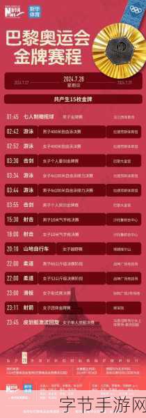 探索巴黎奥运，7 月 25 日精彩赛程大揭秘😜