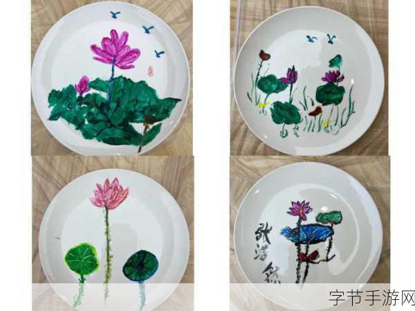 彩绘瓷盘惊艳亮相，玩家自制黑神话，悟空艺术品