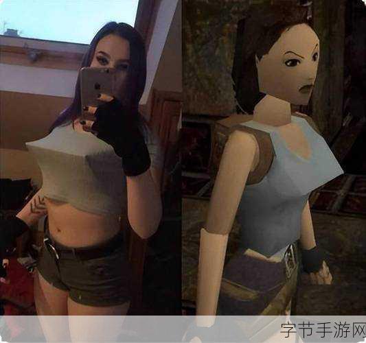 超燃视觉冲击！国外辣妹重塑性感劳拉，飒爽英姿引爆手游圈