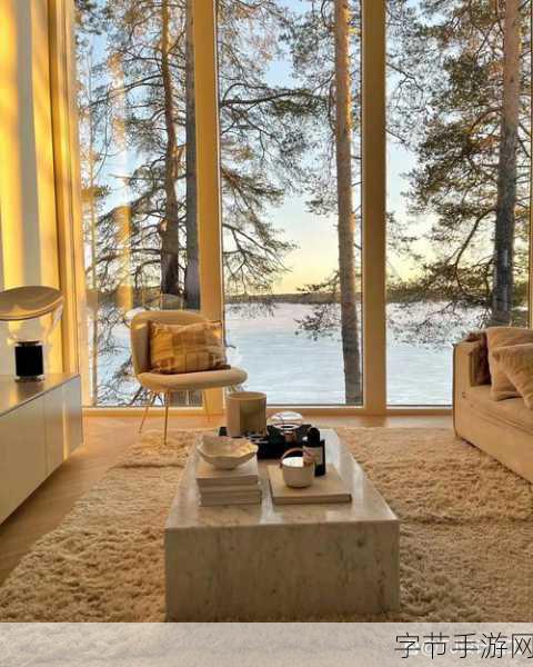 按在落地玻璃窗前c:阳光洒进房间,落地玻璃窗前的宁静时光