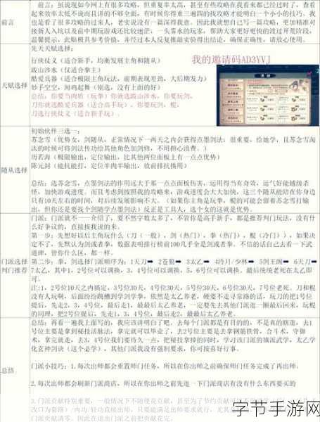 烟雨江湖,揭秘奕剑传人任务天赋归属与获取攻略