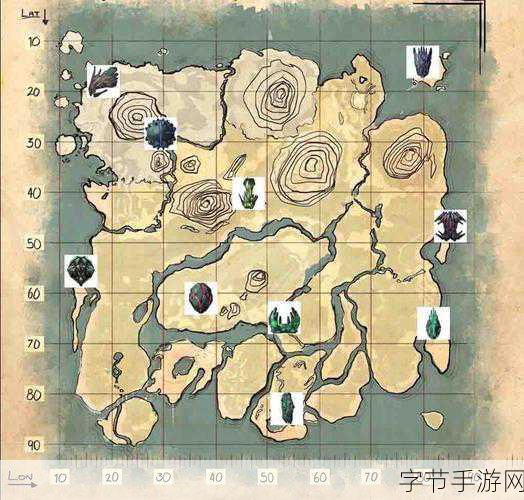 方舟生存进化,矿洞探险全攻略,坐标分布图大揭秘!
