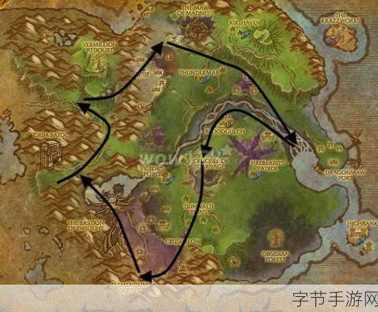 妄想山海赤金矿位置全揭秘,高效采集路线与矿点详解