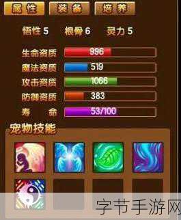 探索造梦西游 3 中宠物根骨灵力的神秘力量😜